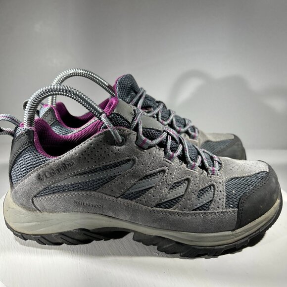 Columbia Shoes - Columbia Crestwood Womens Hiking Shoes Sneakers Size 8 Gray + Dr Scholls Insoles